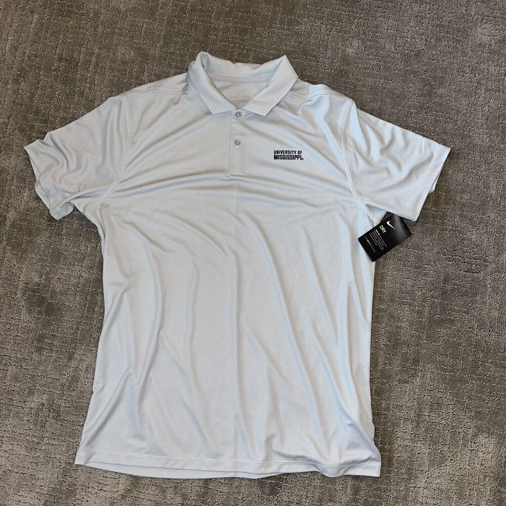NWT Men's Nike Dri-fit Polo - University of Mississippi Rebels- Large